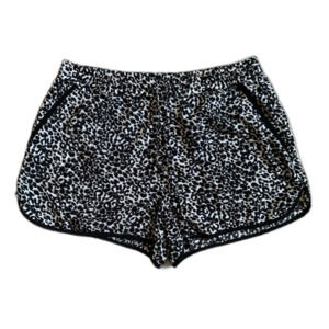 Cynthia Rowley Black and White Patterned Athletic Shorts Size 8